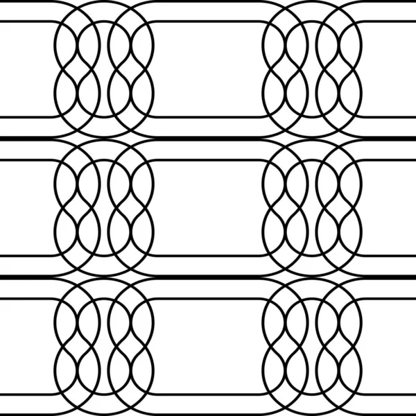 Modèle de grille monochrome sans couture design — Image vectorielle