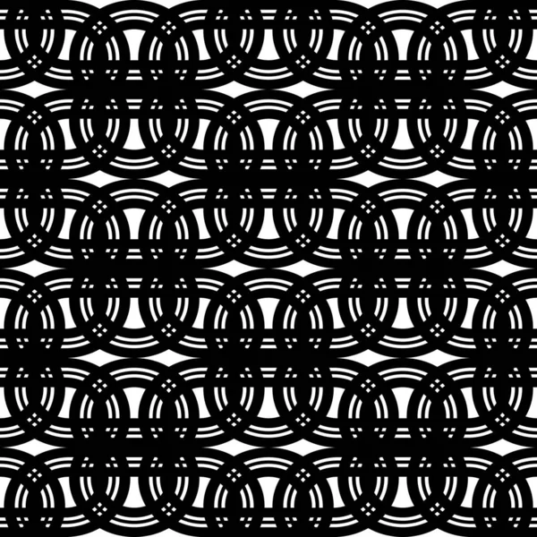 Modèle de grille monochrome sans couture design — Image vectorielle