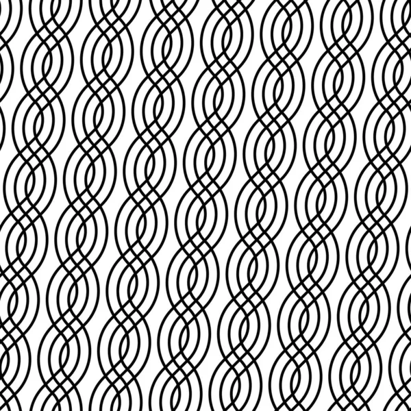 シームレスなモノクロ グリッドのデザイン パターン — ストックベクタ