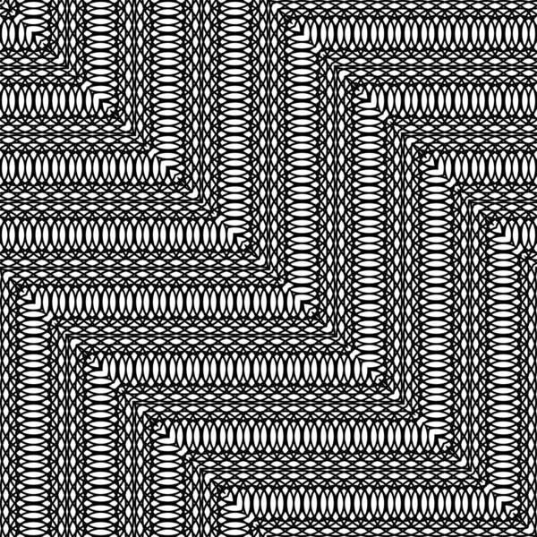 Conception sans couture motif zigzag monochrome — Image vectorielle