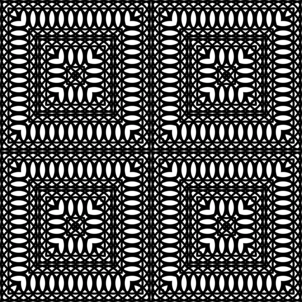 Design seamless monochrome square pattern — Stock Vector
