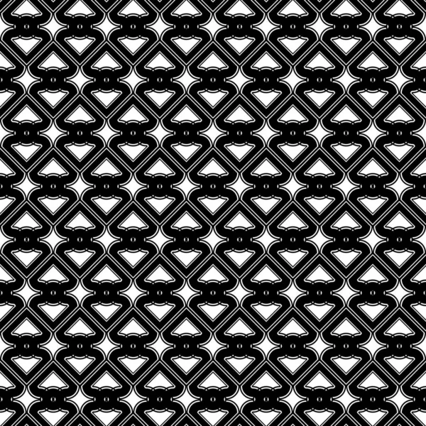 Design Seamless Grating Pattern Abstract Monochrome Geometric Background Vector Art — Stock Vector