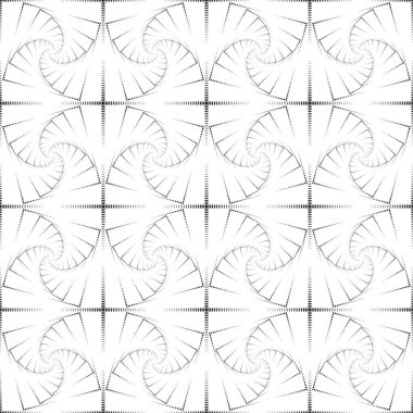 Kusursuz noktalı desen tasarla. Soyut monokrom dekoratif arka plan. Vektör sanatı