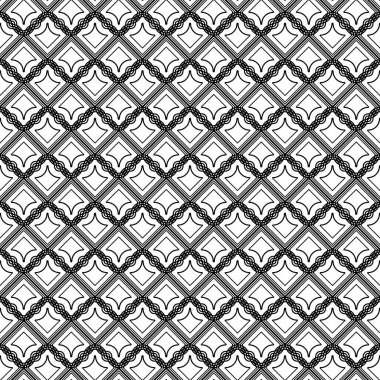 Kusursuz ızgara deseni tasarla. Soyut tek renkli geometrik arkaplan. Vektör sanatı