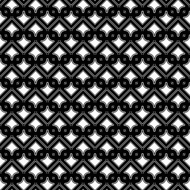 Kusursuz ızgara deseni tasarla. Soyut tek renkli geometrik arkaplan. Vektör sanatı