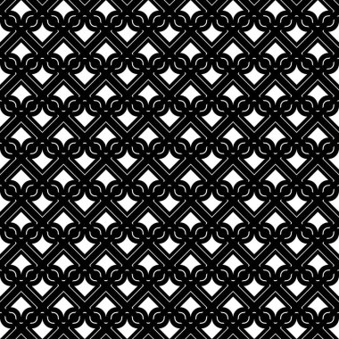 Kusursuz ızgara deseni tasarla. Soyut tek renkli geometrik arkaplan. Vektör sanatı