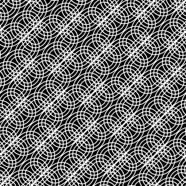 Conception Motif Grille Monochrome Sans Couture Contexte Abstrait Entrelacé Art — Image vectorielle