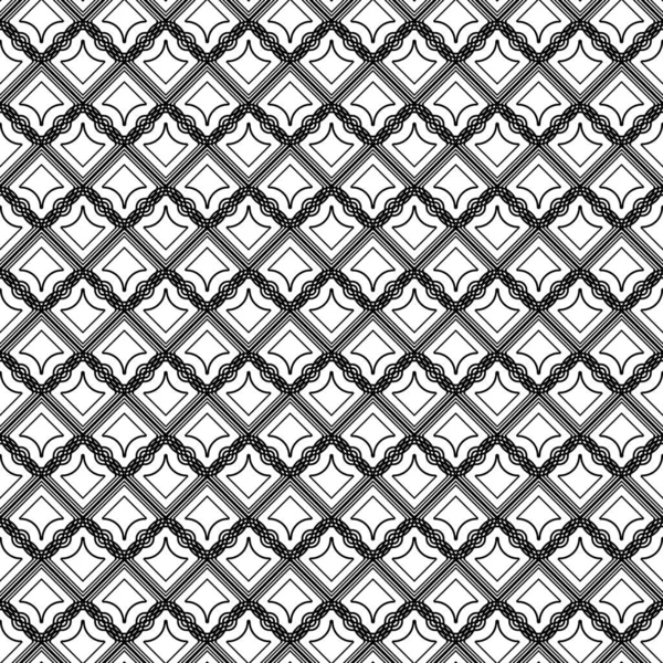 Design Seamless Grating Pattern Abstract Monochrome Geometric Background Vector Art — Stock Vector