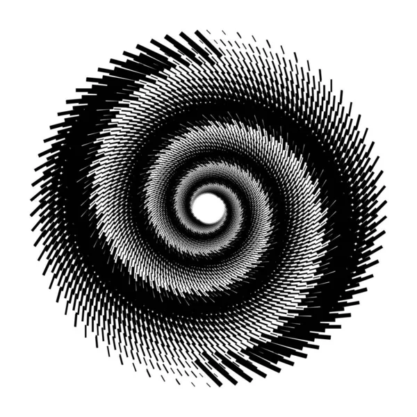 Дизайн Спиральных Точек Фона Абстрактный Монохромный Фон Векторно Художественная Иллюстрация — стоковый вектор