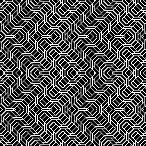 Diseña Patrón Zigzag Monocromo Sin Costuras Fondo Rejilla Abstracto Arte — Archivo Imágenes Vectoriales