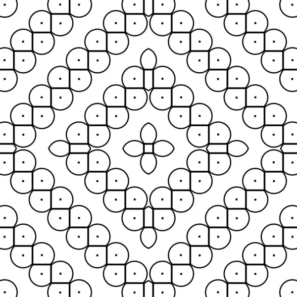 Motif Décoratif Grille Monochrome Sans Couture Design Fond Abstrait Diamant — Image vectorielle