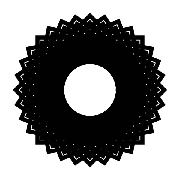 モノクロの円要素をデザインする 抽象的な背景 ベクトルアートイラスト — ストックベクタ