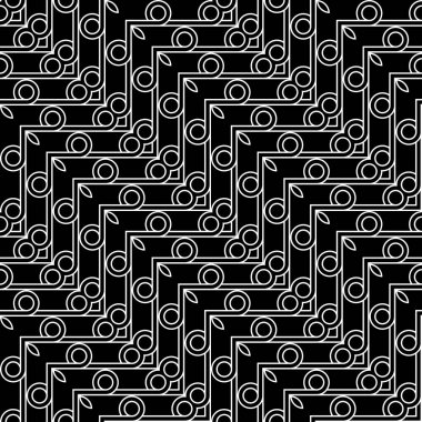 Kusursuz geometrik zigzag deseni tasarla. Soyut monokrom rendeleyici dekoratif arka plan. Vektör sanatı