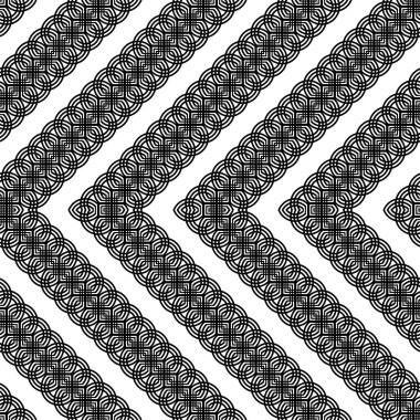 Kusursuz tek renkli ızgara zigzag deseni tasarla. Soyut arkaplan. Vektör sanatı