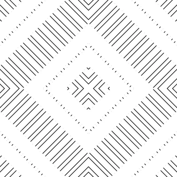 Design Seamless Geometric Pattern Abstract Monochrome Stripy Background Vector Art — Stock Vector