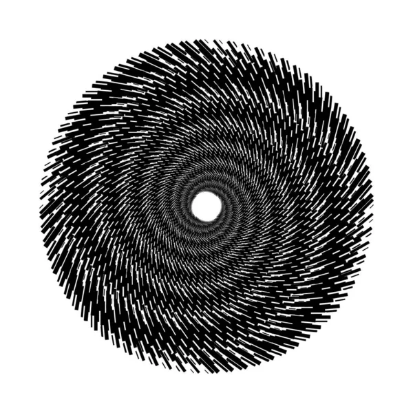 Design Spirale Gekritzelten Hintergrund Abstrakter Monochromer Hintergrund Vektorgrafik Illustration Kein — Stockvektor