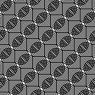 Kusursuz zikzak deseni tasarla. Soyut monokrom dantelli arka plan. Vektör sanatı