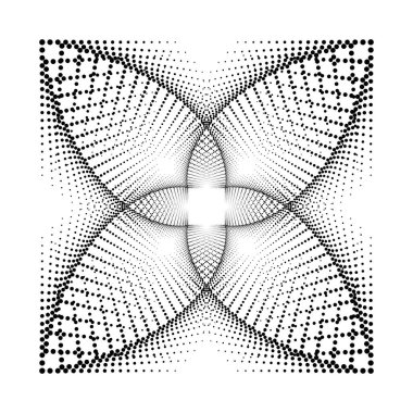 Çiçek noktaları dizayn et. Soyut monokrom dekoratif arka plan. Vektör-sanat çizimi. Eğim yok
