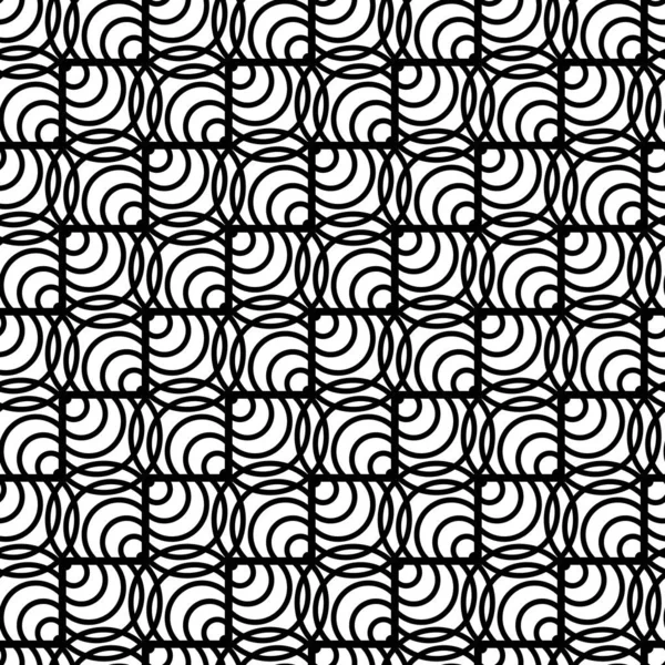 Modèle Zigzag Sans Couture Conception Fond Dentelle Monochrome Abstrait Art — Image vectorielle