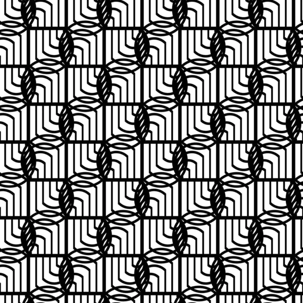 Diseña Patrón Zigzag Sin Costuras Fondo Encaje Monocromo Abstracto Arte — Archivo Imágenes Vectoriales