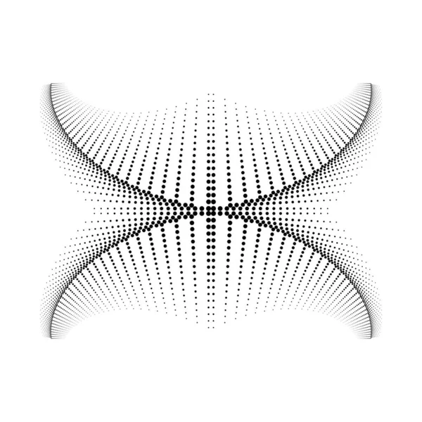 Дизайнерские Точки Отбрасываются Назад Абстрактный Монохромный Декоративный Фон Векторно Художественная — стоковый вектор
