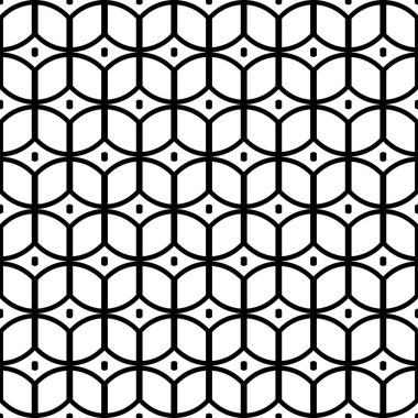 Kusursuz ızgara deseni tasarla. Soyut tek renkli geometrik arkaplan. Vektör sanatı