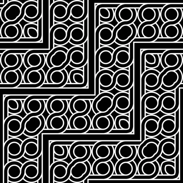 Diseña Patrón Zigzag Sin Costuras Fondo Geométrico Monocromático Abstracto Arte — Archivo Imágenes Vectoriales