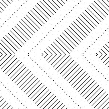 Kusursuz zikzak deseni tasarla. Soyut monokrom çizgili arka plan. Vektör sanatı