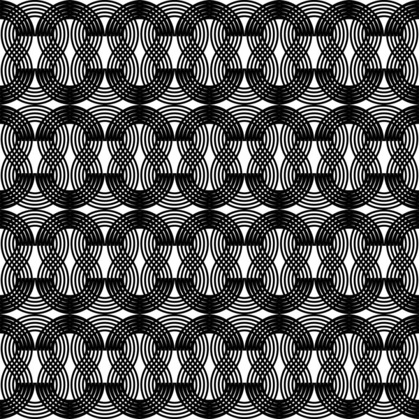 Diseño Patrón Ondulación Sin Costuras Fondo Zigzag Monocromo Abstracto Arte — Vector de stock