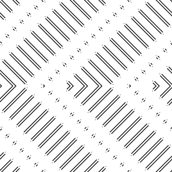 Ontwerp Naadloos Zigzagpatroon Abstracte Monochrome Gestreepte Achtergrond Vectorkunst — Stockvector