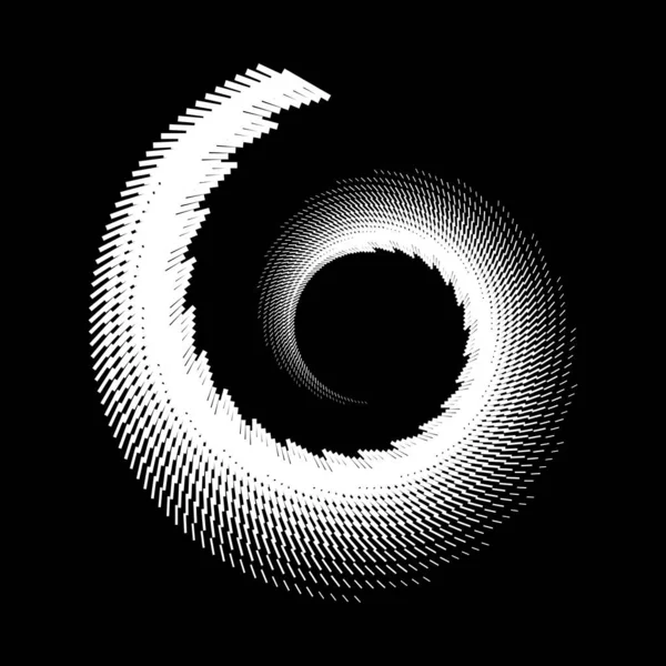 Espiral Diseño Garabateado Telón Fondo Fondo Monocromo Abstracto Ilustración Arte — Archivo Imágenes Vectoriales