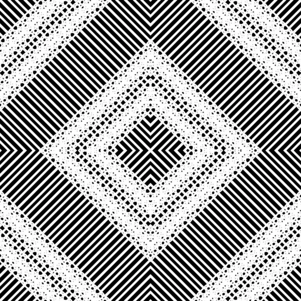 Design Seamless Geometric Pattern Abstract Monochrome Lacy Background Vector Art — Stock Vector