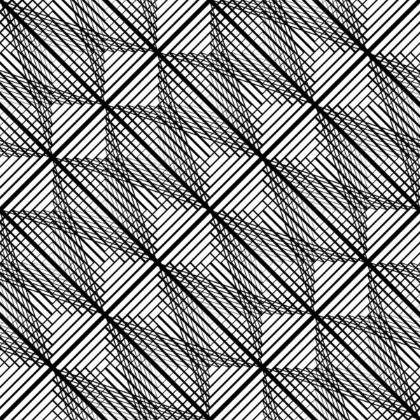 Diseño Patrón Rejilla Sin Costuras Fondo Encaje Monocromo Abstracto Arte — Archivo Imágenes Vectoriales