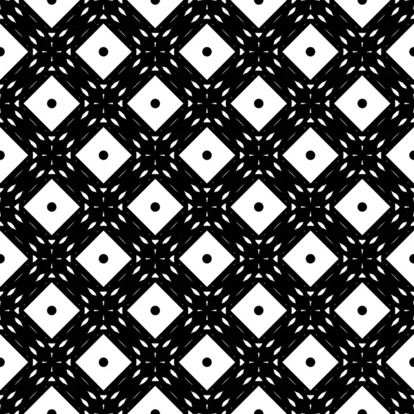 Design Motif Géométrique Sans Couture Fond Grille Monochrome Abstrait Art — Image vectorielle