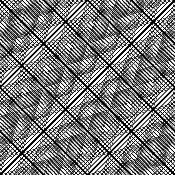 Design Seamless Grating Pattern Abstract Monochrome Lacy Background Vector Art — Stock Vector