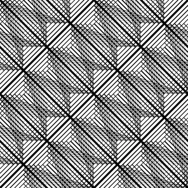 Diseño Patrón Rejilla Sin Costuras Fondo Encaje Monocromo Abstracto Arte — Archivo Imágenes Vectoriales