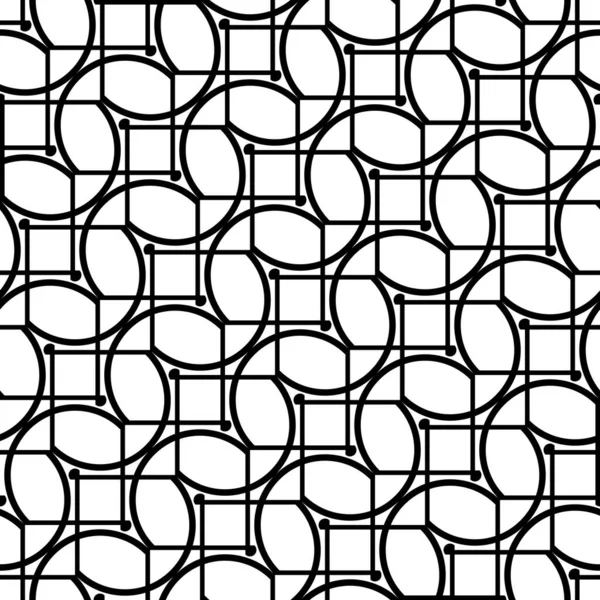 Design Seamless Grating Pattern Abstract Monochrome Geometric Background Vector Art — Stock Vector