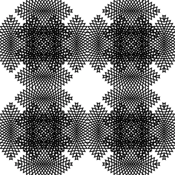 Entwerfen Sie Nahtlose Dekorative Muster Abstrakter Monochromer Spitzenhintergrund Vektorkunst — Stockvektor