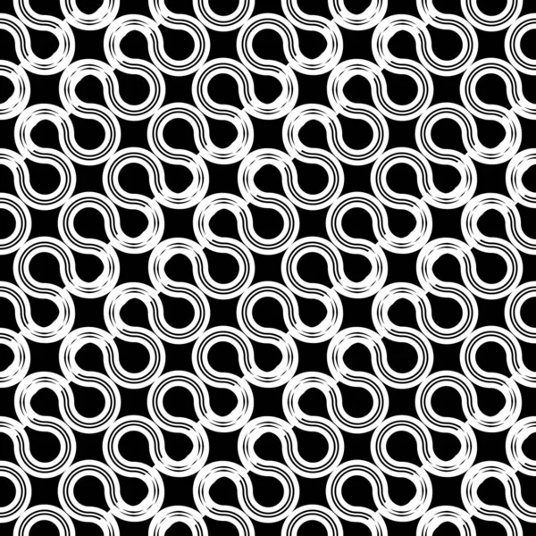 Modèle Ondulation Sans Couture Conception Résumé Fond Zigzag Monochrome Art — Image vectorielle