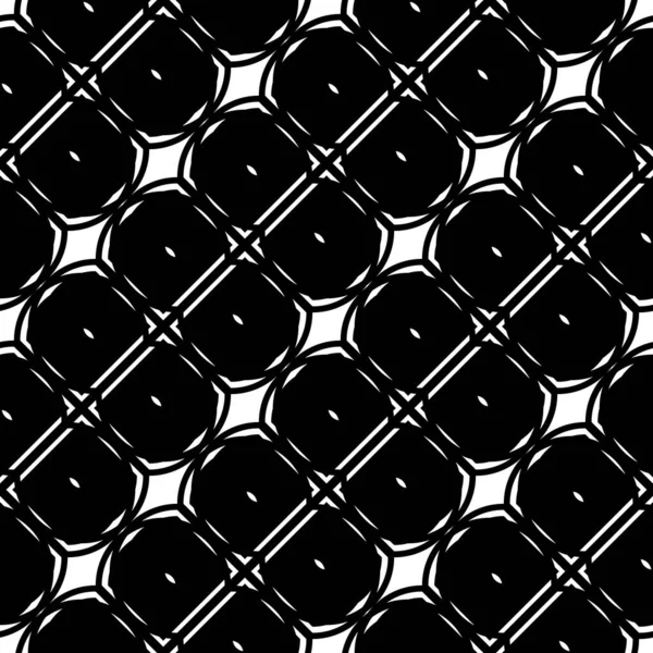 Design Seamless Geometric Pattern Abstract Monochrome Grating Background Vector Art — Stock Vector