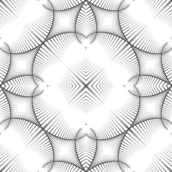 Diseño Patrón Puntos Sin Costuras Fondo Decorativo Monocromático Abstracto Arte — Vector de stock