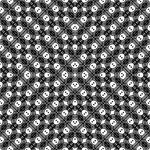 Diseño Patrón Monocromo Sin Costuras Fondo Diamante Abstracto Arte Vectorial — Archivo Imágenes Vectoriales