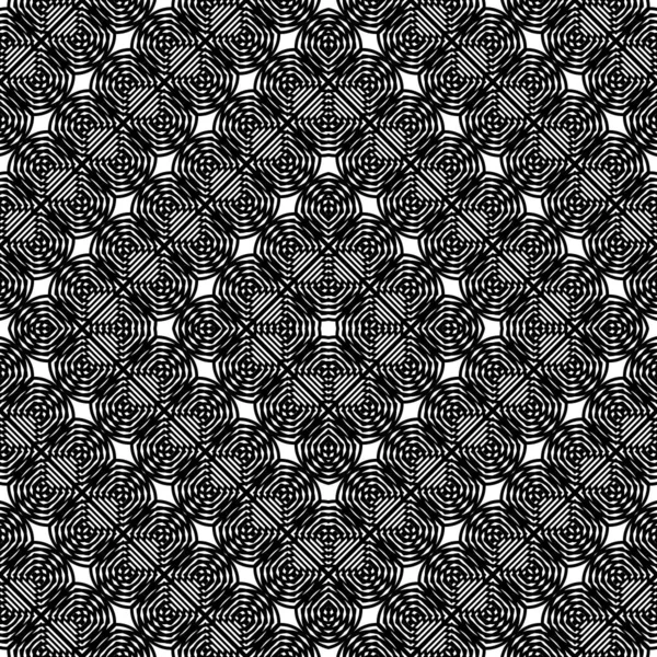 Diseño Patrón Monocromo Sin Costuras Fondo Diamante Abstracto Arte Vectorial — Vector de stock