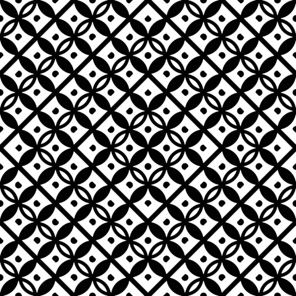 Diseño Patrón Geométrico Sin Costuras Fondo Rejilla Monocromo Abstracto Arte — Vector de stock