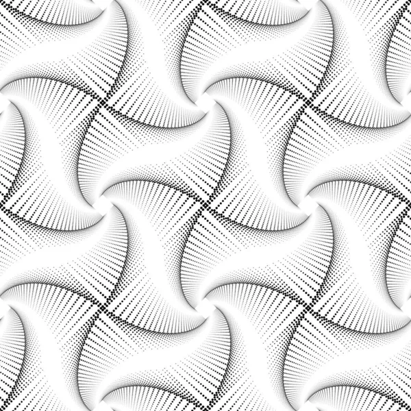 シームレスな点線パターンを設計します 抽象モノクローム装飾的背景 ベクトルアート — ストックベクタ