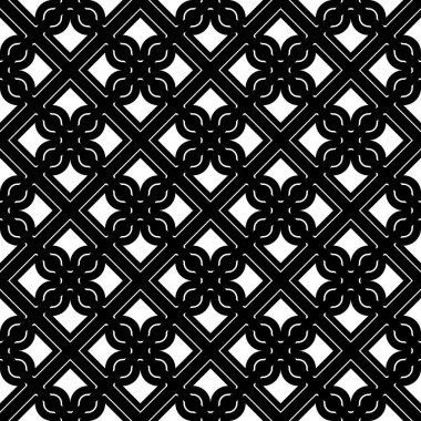 Dekoratif desenli tasarım. Soyut monokrom rendeleme arka planı. Vektör sanatı