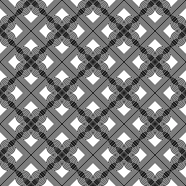 Dekoratif desenli tasarım. Soyut monokrom rendeleme arka planı. Vektör sanatı