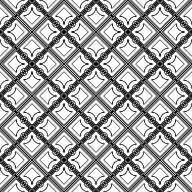 Dekoratif desenli tasarım. Soyut monokrom rendeleme arka planı. Vektör sanatı