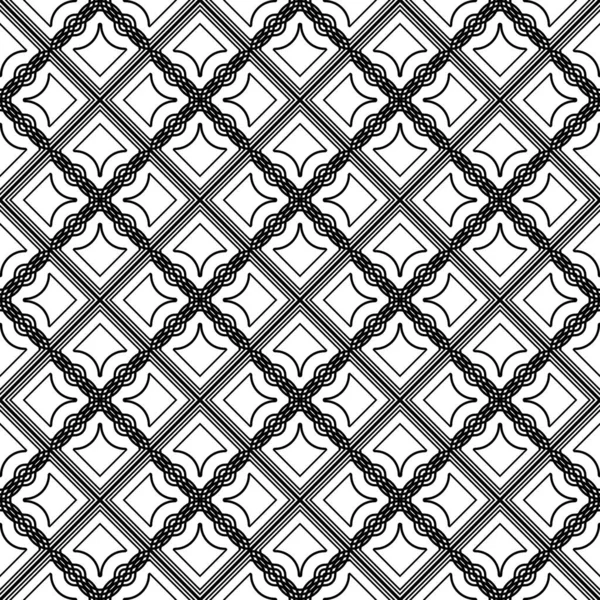 Dekoratif desenli tasarım. Soyut monokrom rendeleme arka planı. Vektör sanatı