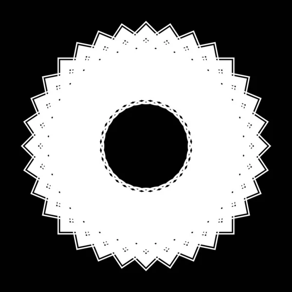 Design Monochromen Kreis Element Abstrakter Hintergrund Vektorgrafik — Stockvektor